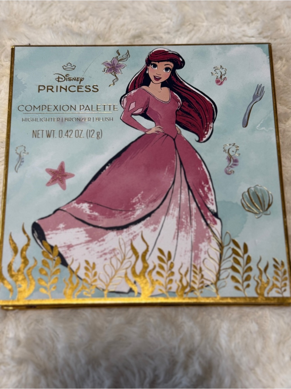 Disney Princess Ariel Complexion Palette - Pink and Gold Accents